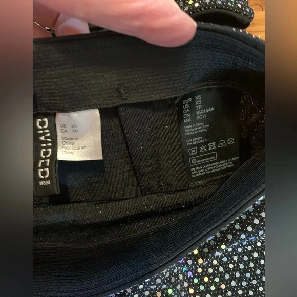 H&M Sparkle Tube Skirt Set size xs - Picture 6 of 8